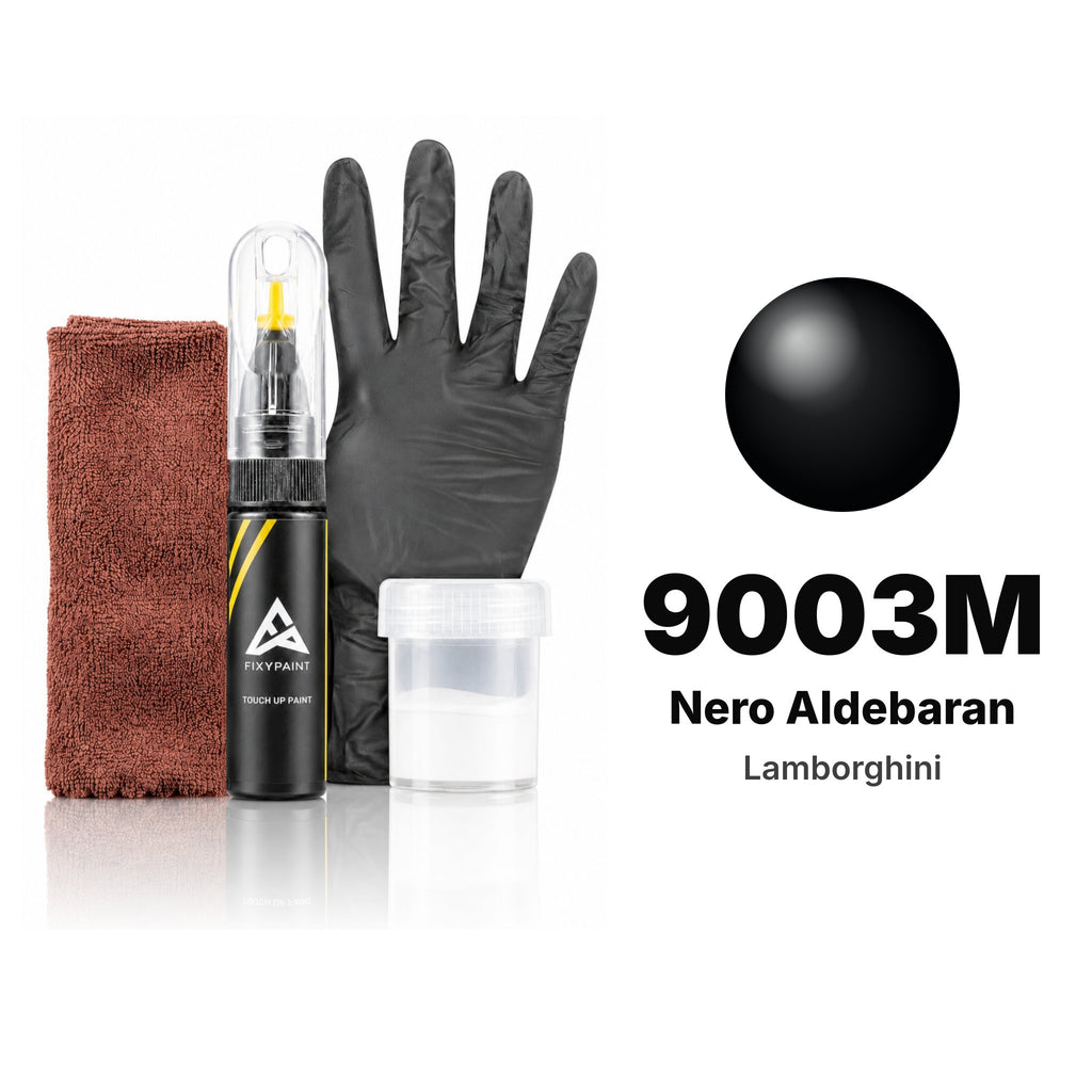 Lackstift für Lamborghini – 9003M Nero Aldebaran (alle Modelle, ab 2000), Set Komplett