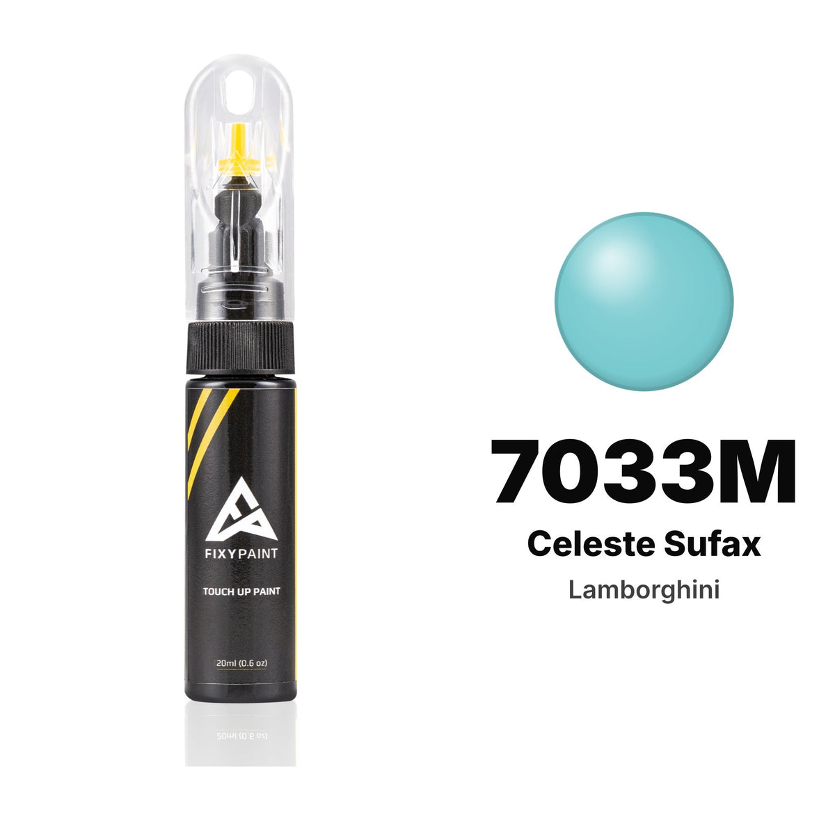 Lamborghini 7033M Celeste Sufax touch-up paint, Basic kit