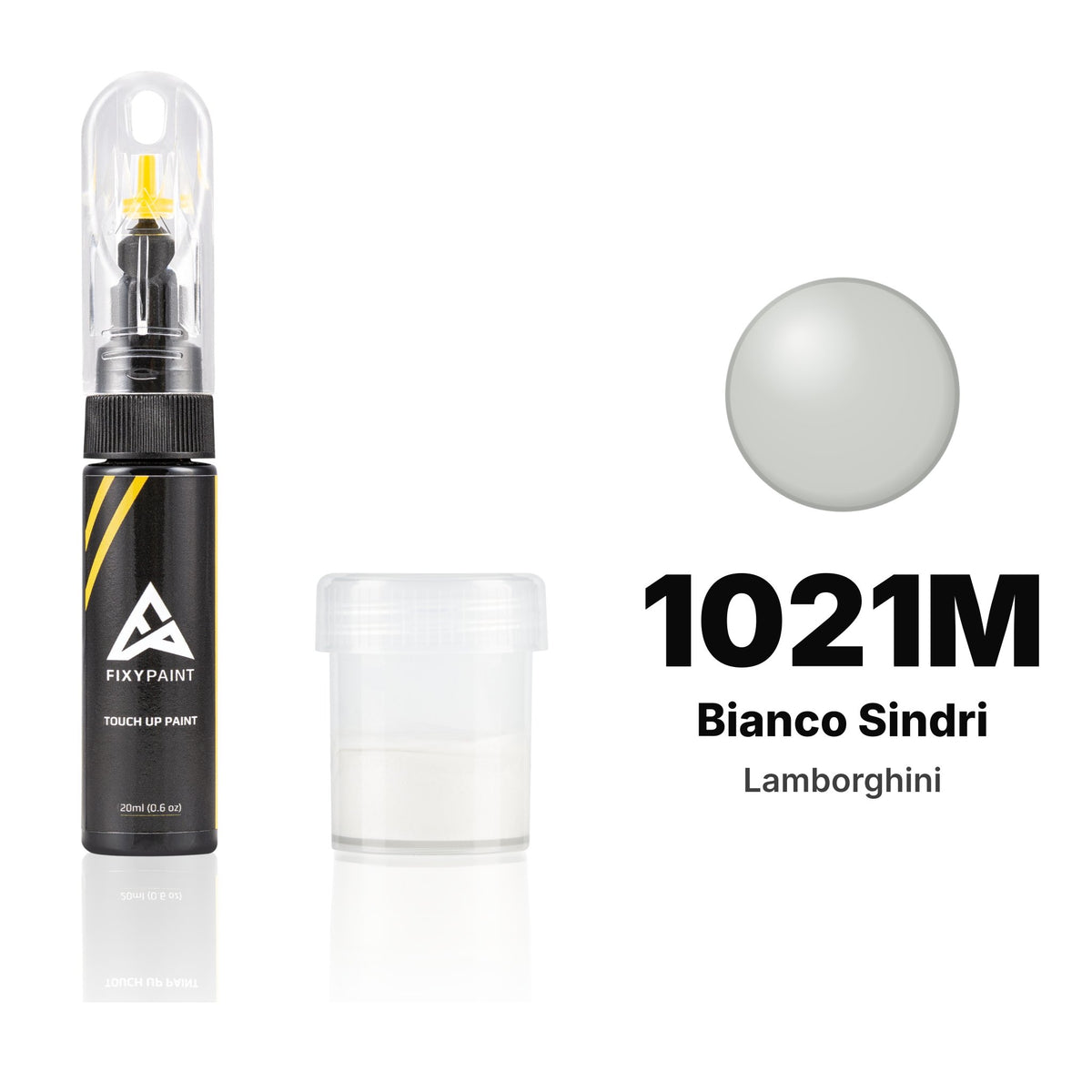 Touch-up paint for Lamborghini 1021M Bianco Sindri, Standard kit