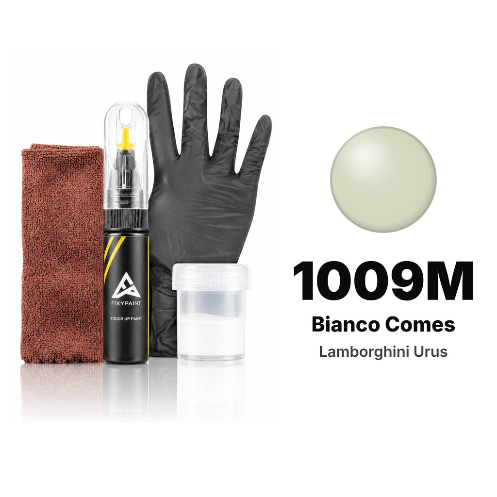 Touch-up paint for Lamborghini Urus 1009M Bianco Comes, Complete kit
