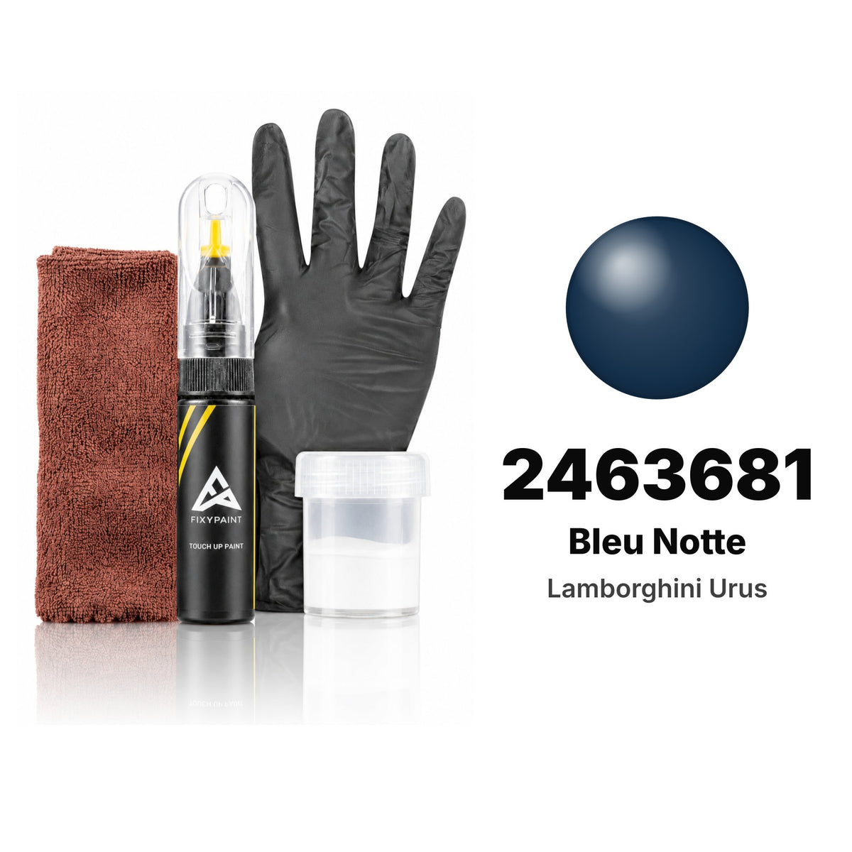Touch-up paint for Lamborghini Urus 2463681 Bleu Notte, Complete kit