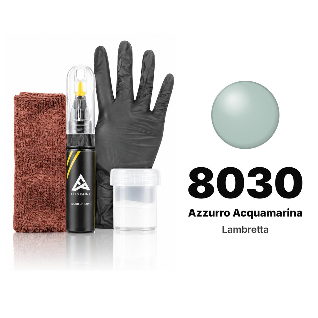 Touch-up paint for Lambretta 8030 Azzurro Acquamarina, Complete kit