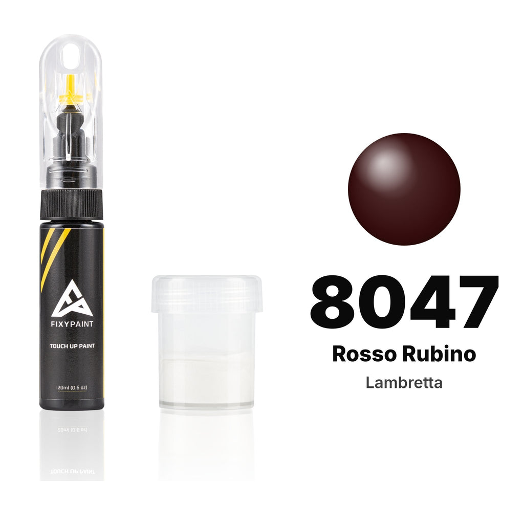 Touch-up paint for Lambretta 8047 Rosso Rubino, Standard kit