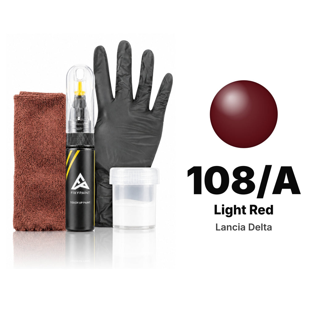 Touch-up paint for Lancia Delta 108/A Light Red, Complete kit