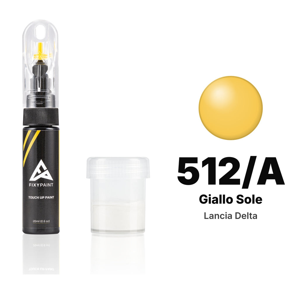 Touch-up paint for Lancia Delta 512/A Giallo Sole, Standard kit