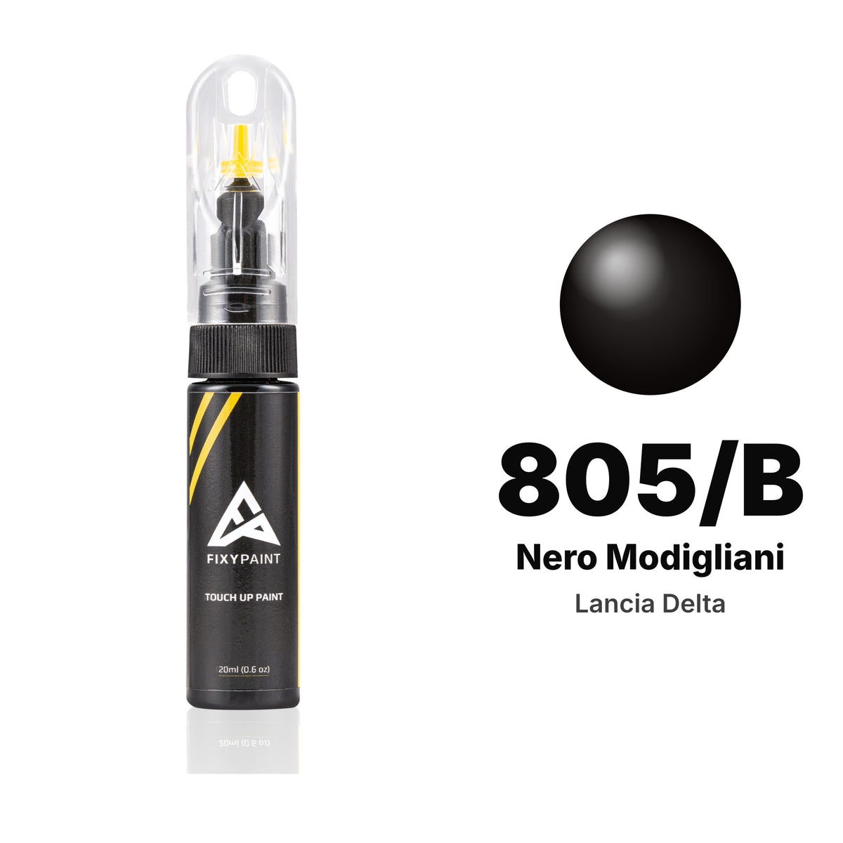 Touch-up paint for Lancia Delta 805/B Nero Modigliani, Basic kit