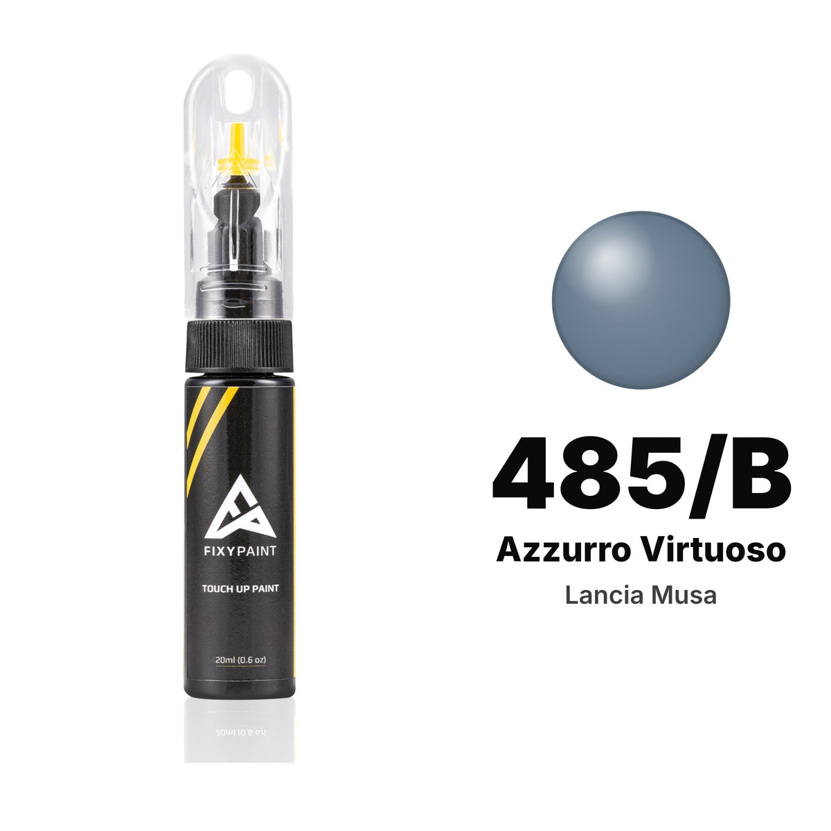 Pintura de retoque para Lancia Musa – 485/B Azzurro Virtuoso (2010–2011), kit Básico