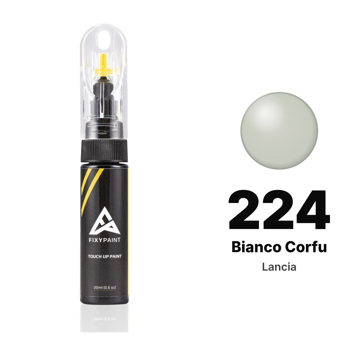 Vernice ritocco per Lancia – 224 Bianco Corfu (tutti i modelli, 1978–1989), kit Base