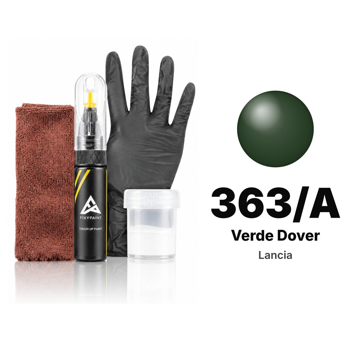 Touch-up paint for Lancia 363/A Verde Dover, Complete kit