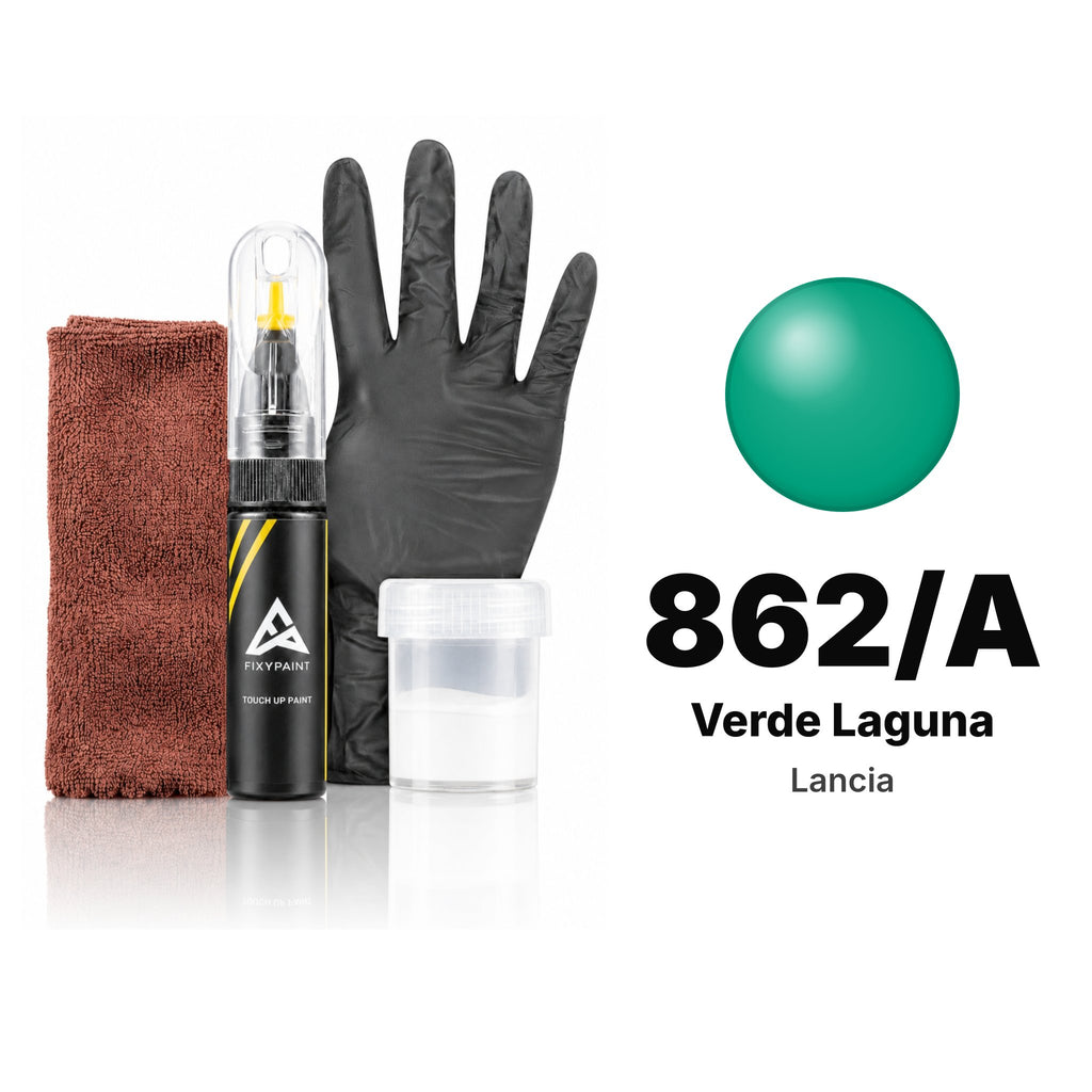 Touch-up paint for Lancia 862/A Verde Laguna, Complete kit