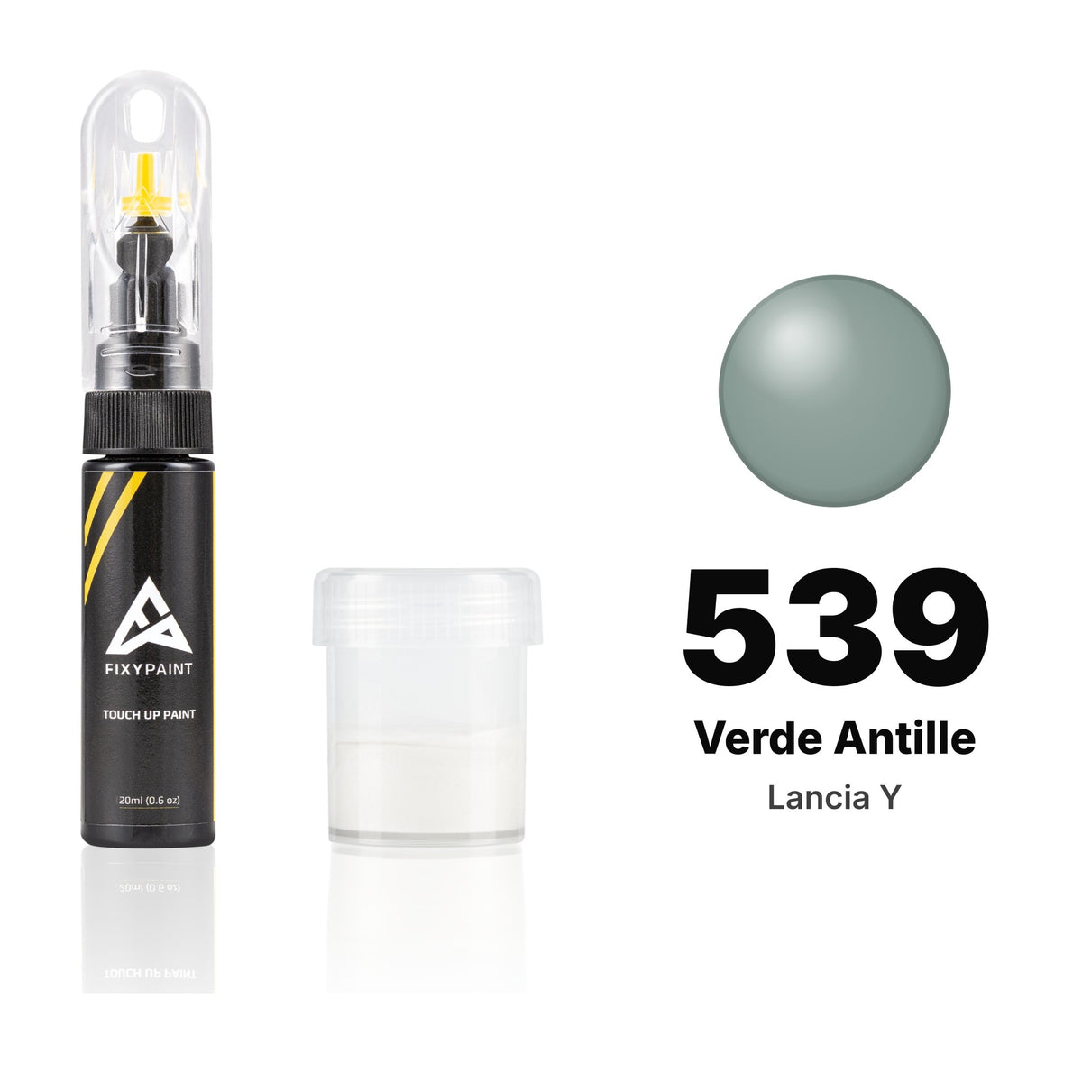 Peinture de retouche pour Lancia Y – 539 Verde Antille (2003), kit Standard