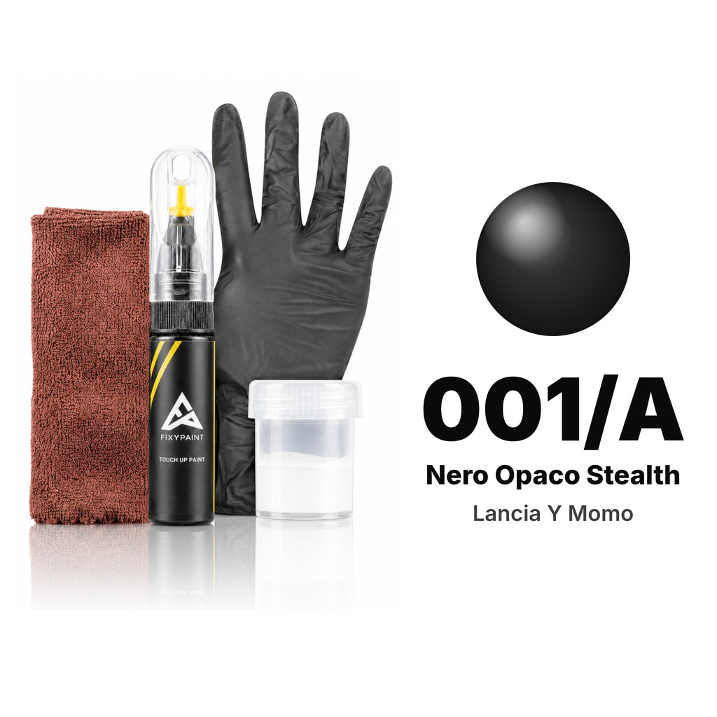 Pintura de retoque para Lancia Y Momo – 001/A Nero Opaco Stealth (2013), kit Completo