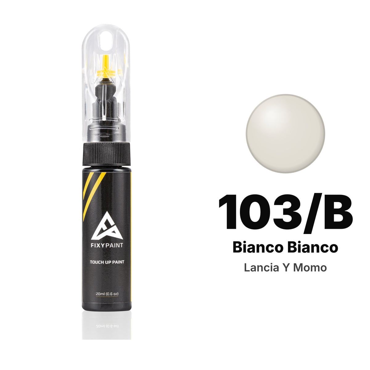 Pintura de retoque para Lancia Y Momo – 103/B Bianco Bianco (2013), kit Básico