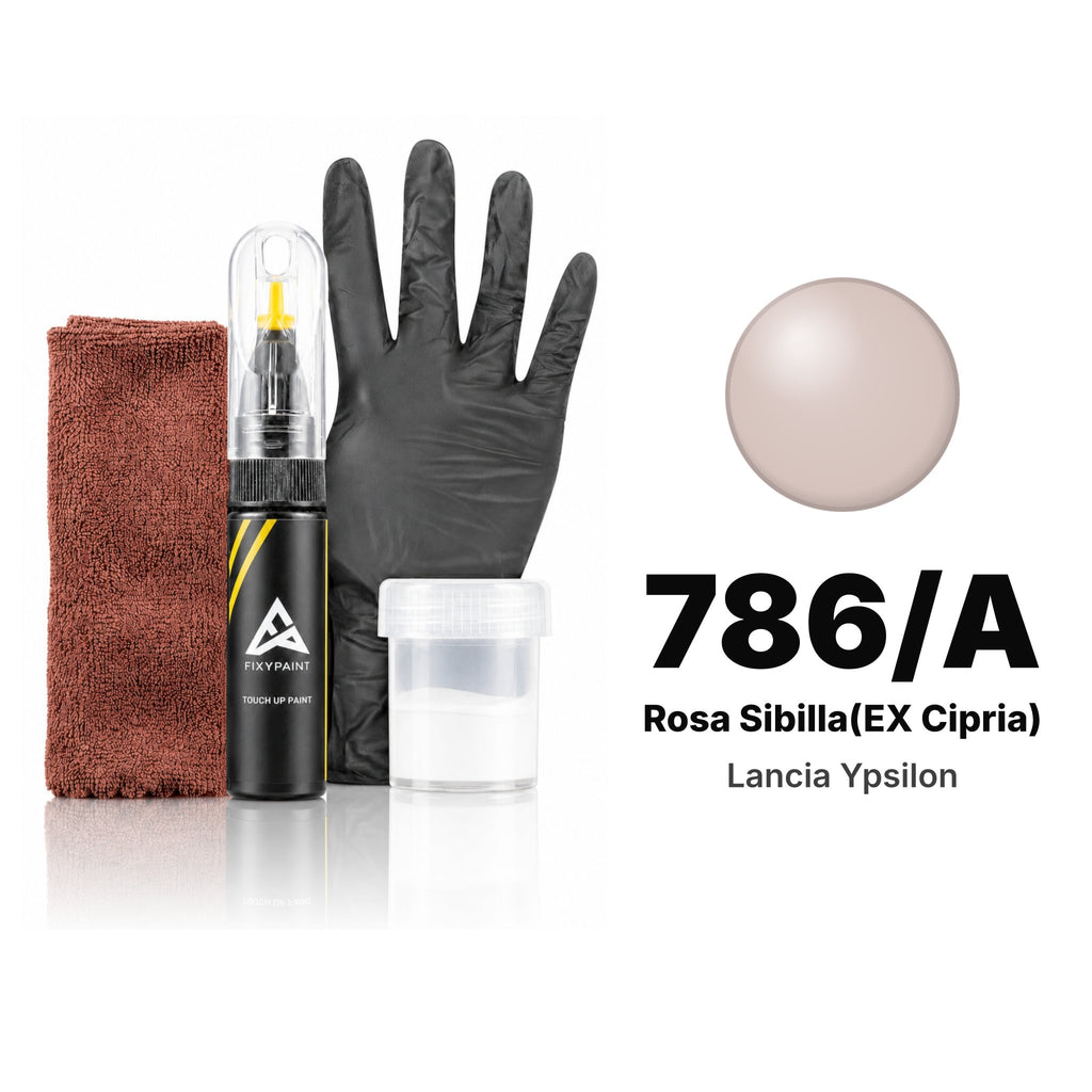 Touch-up paint for Lancia Ypsilon 786/A Rosa Sibilla(EX Cipria), Complete kit
