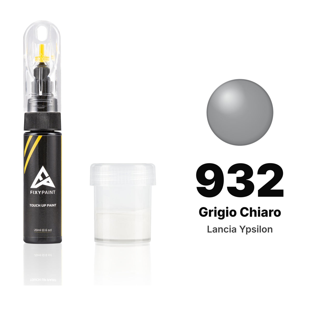 Lackstift für Lancia Ypsilon – 932 Grigio Chiaro (ab 2006), Set Standard