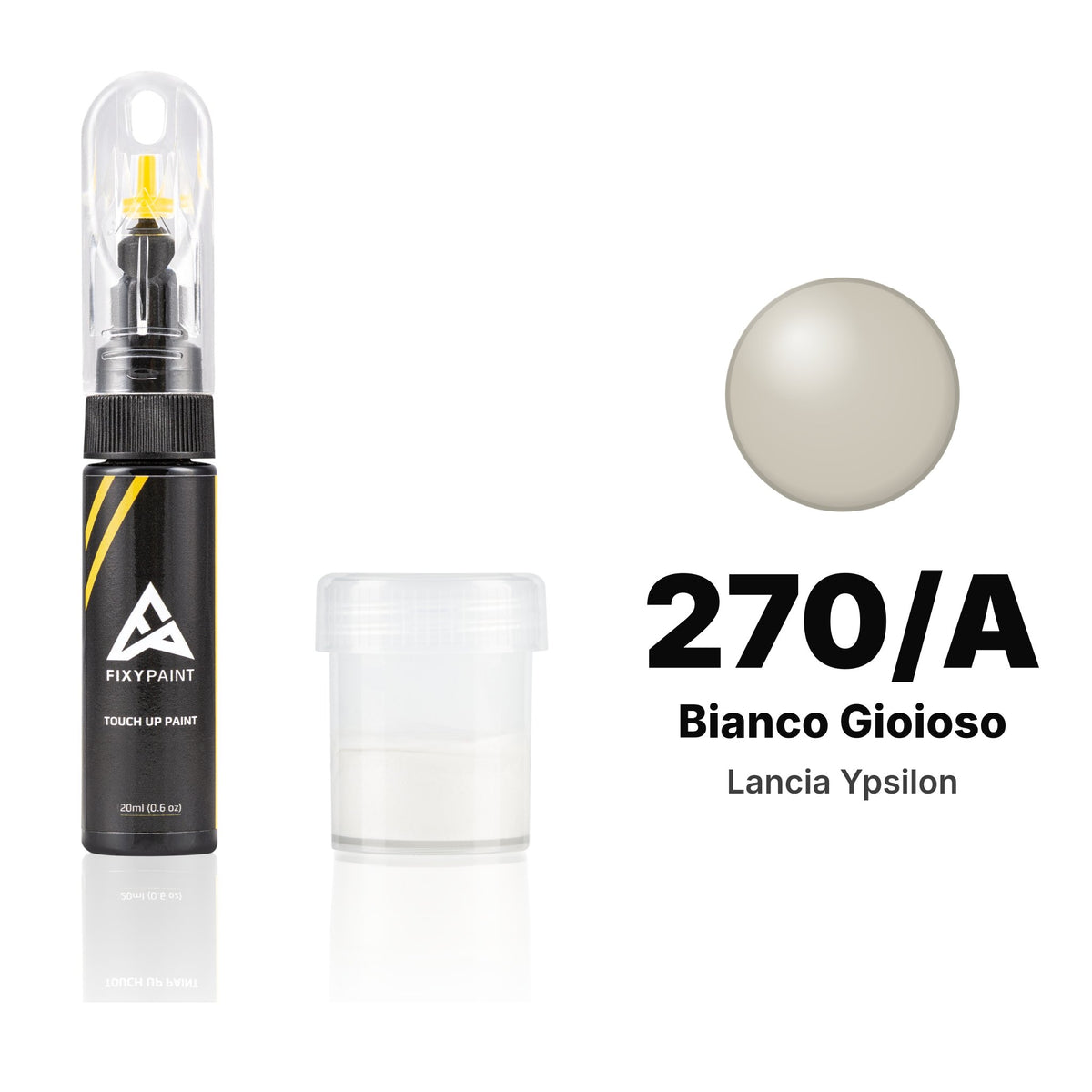 Touch-up paint for Lancia Ypsilon 270/A Bianco Gioioso, Standard kit
