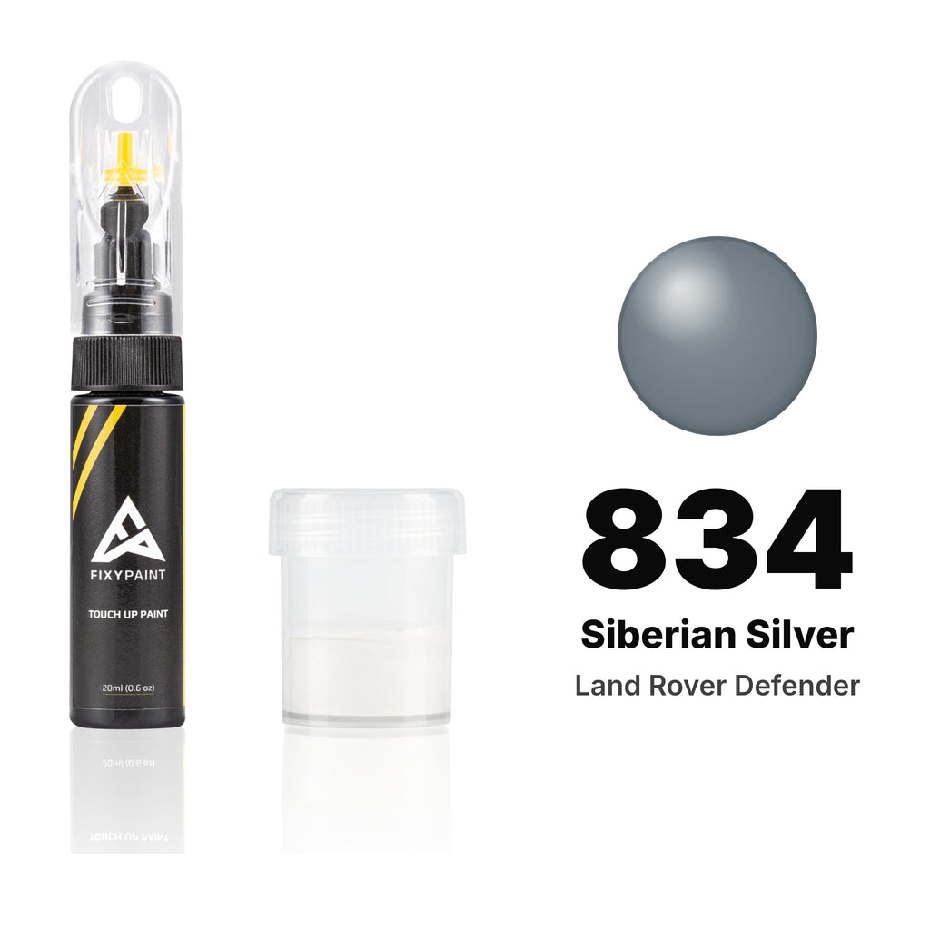Touch-up paint for Land Rover Defender 834 Siberian Silver, Standard kit