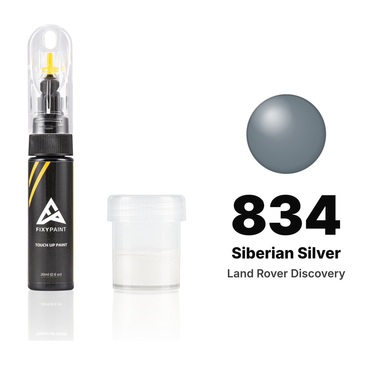 Touch-up paint for Land Rover Discovery 834 Siberian Silver, Standard kit