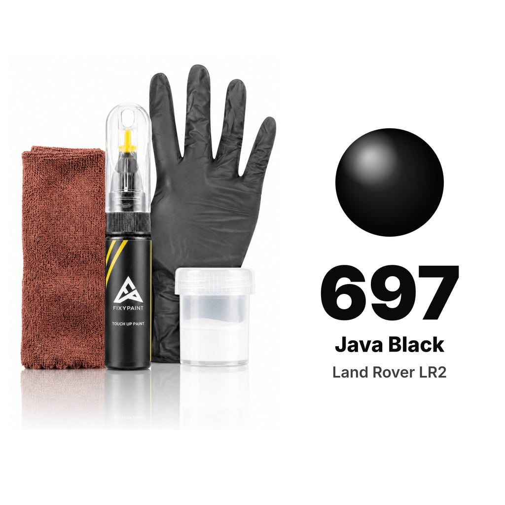 Touch-up paint for Land Rover LR2 697 Java Black, Complete kit