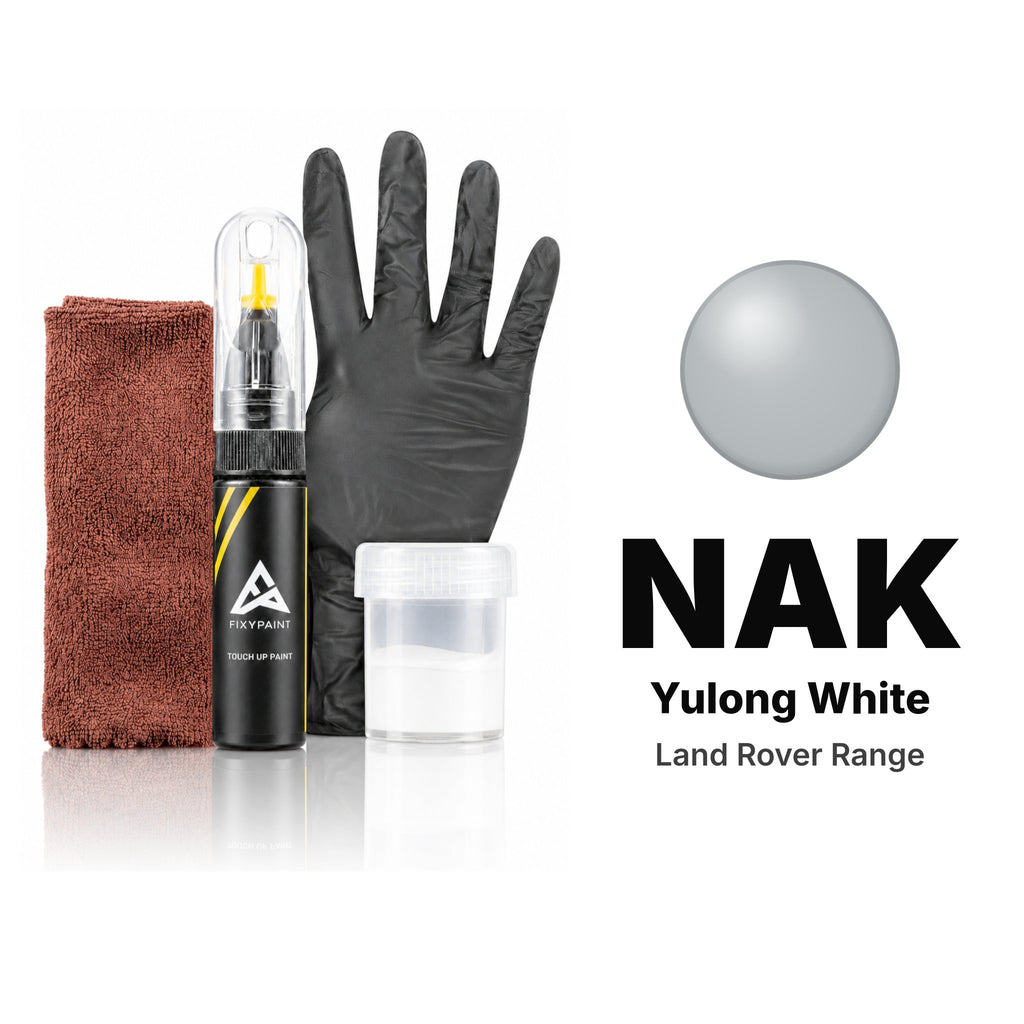 Touch-up paint for Land Rover Range NAK Yulong White, Complete kit