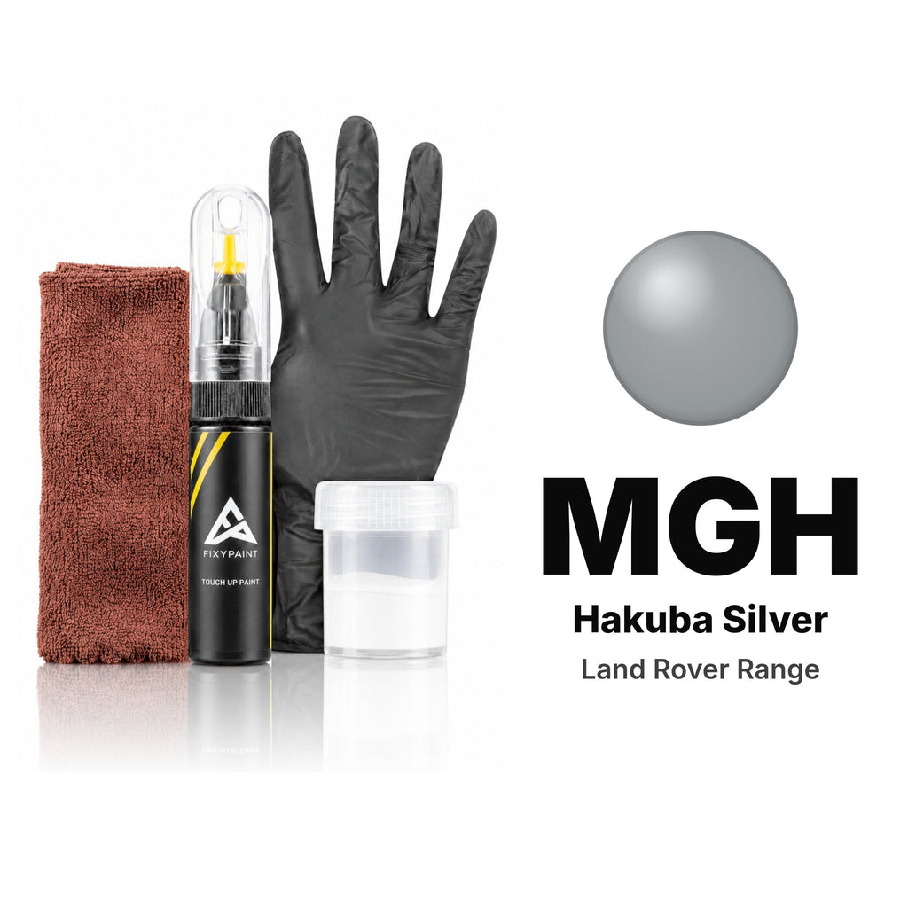 Touch-up paint for Land Rover Range MGH Hakuba Silver, Complete kit