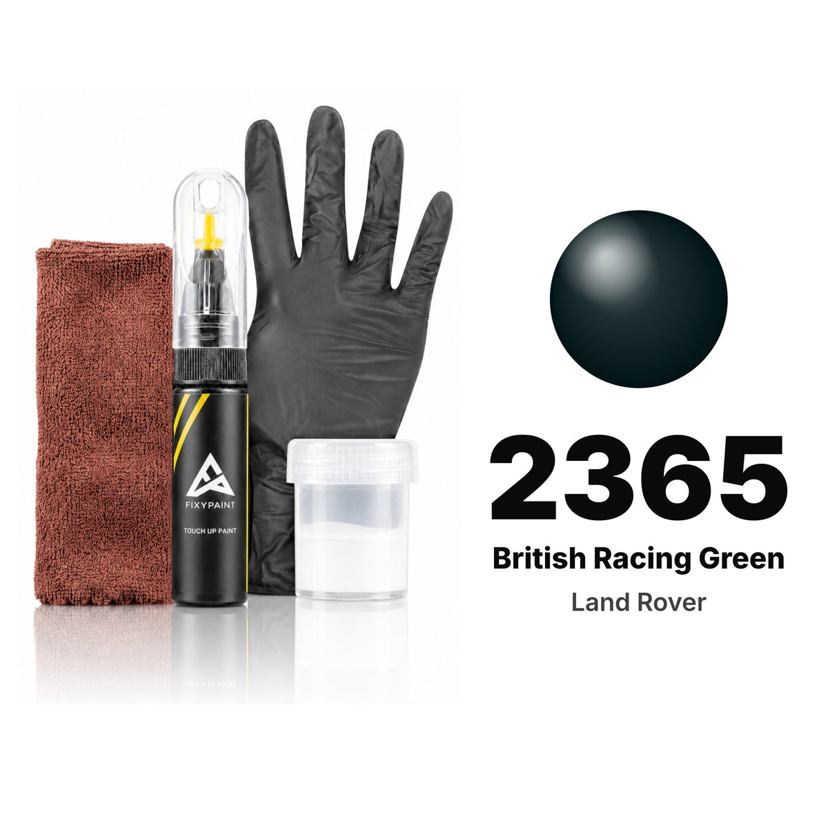 Touch-up paint for Land Rover 2365 British Racing Green, Complete kit