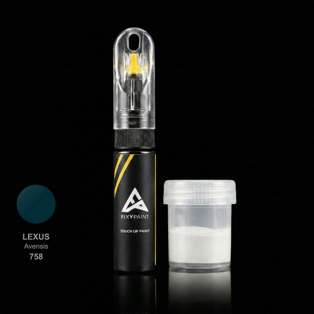 Lexus Avensis touch up paint kit - DEEP TURQUOISE 758 scratch repair