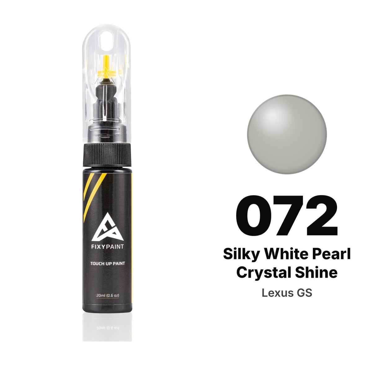 Lexus GS 072 Silky White Pearl Crystal Shine touch-up paint, Basic kit