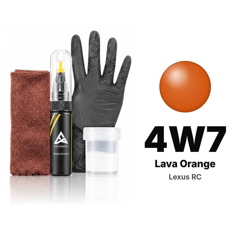 Touch-up paint for Lexus RC 4W7 Lava Orange, Complete kit