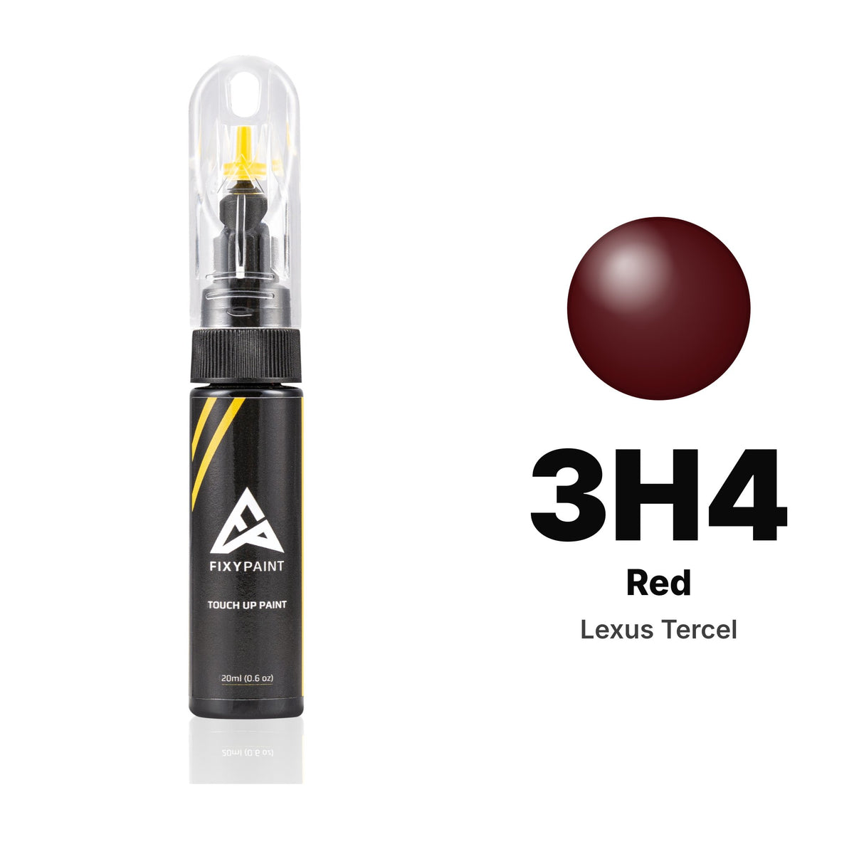 Lexus Tercel 3H4 Red touch-up paint, Basic kit