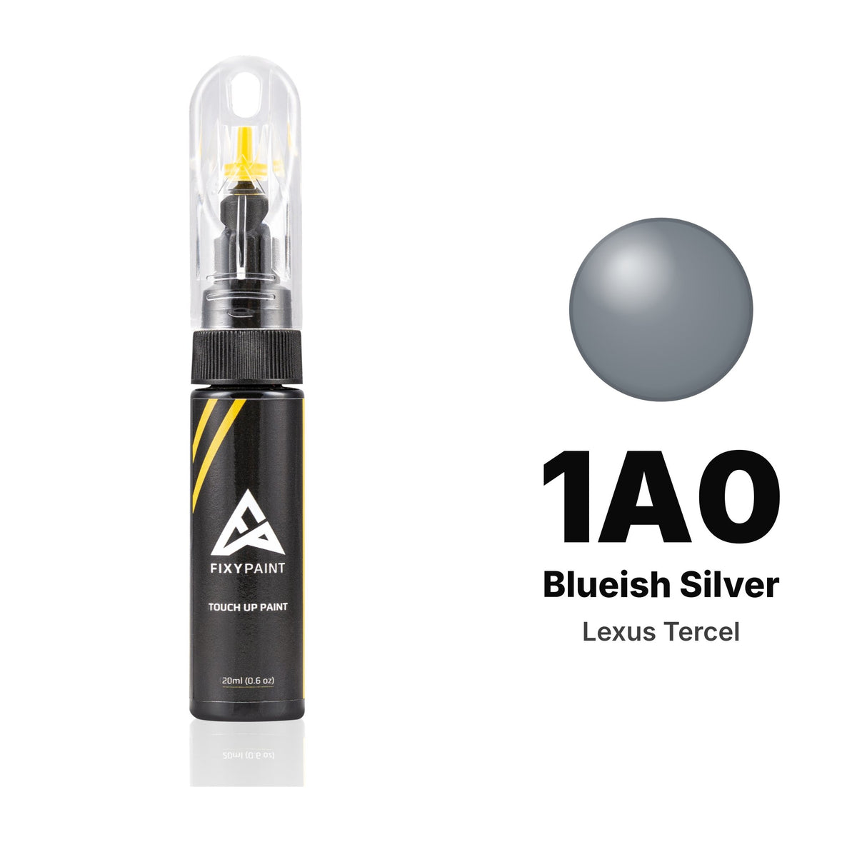 Lexus Tercel 1A0 Blueish Silver touch-up paint, Basic kit