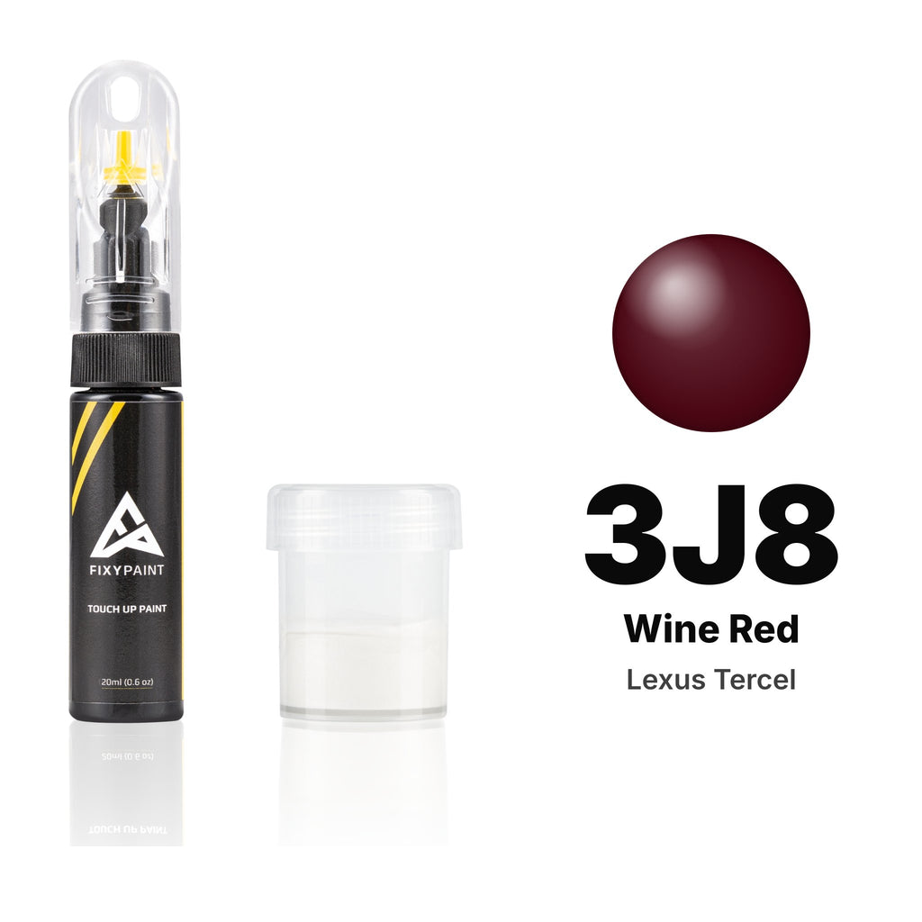 Touch-up paint for Lexus Tercel 3J8 Wine Red, Standard kit