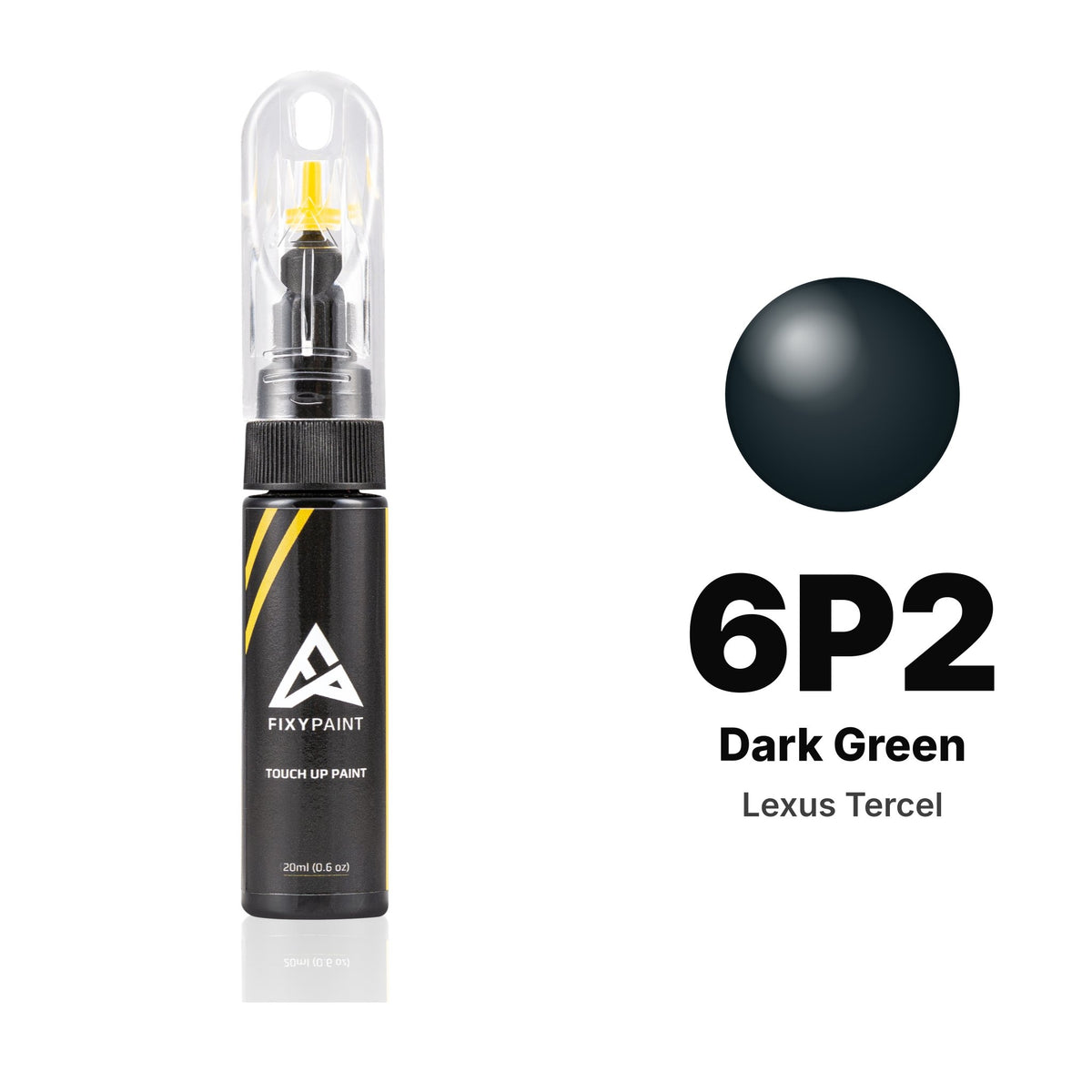 Lexus Tercel 6P2 Dark Green touch-up paint, Basic kit