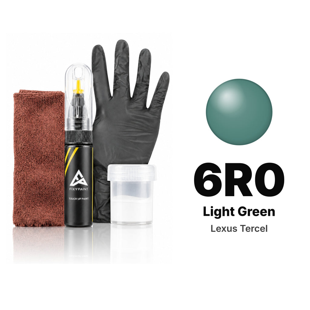 Touch-up paint for Lexus Tercel 6R0 Light Green, Complete kit