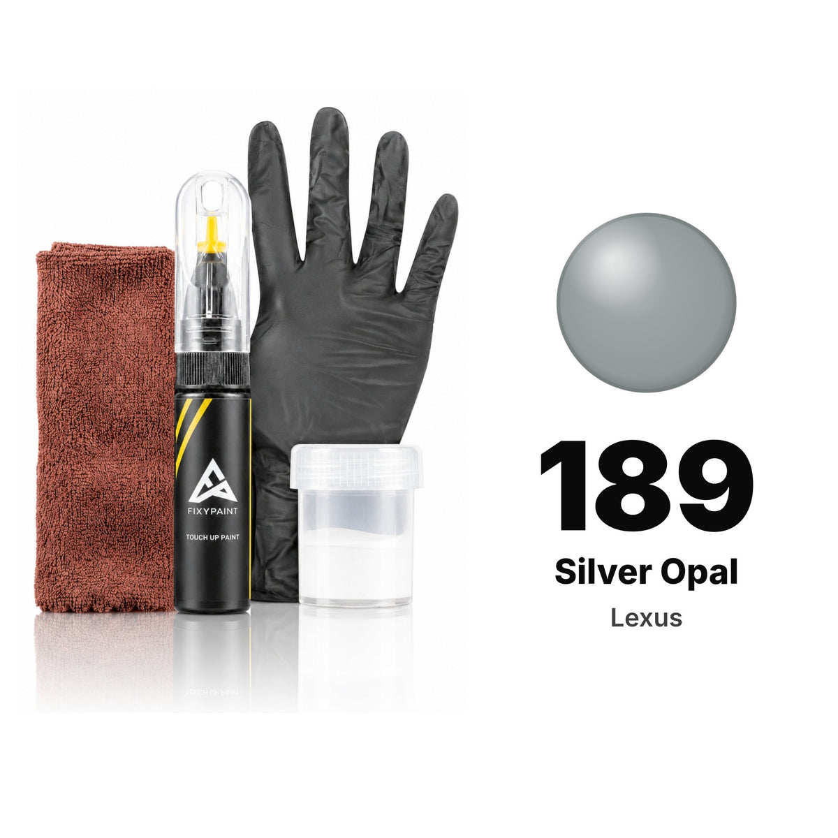 Touch-up paint for Lexus 189 Silver Opal, Complete kit
