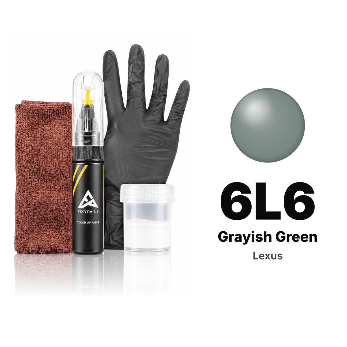 Touch-up paint for Lexus 6L6 Grayish Green, Complete kit