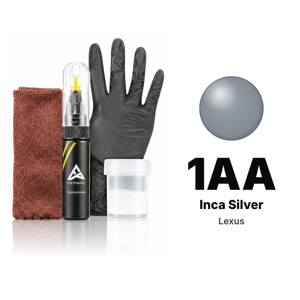 Touch-up paint for Lexus 1AA Inca Silver, Complete kit