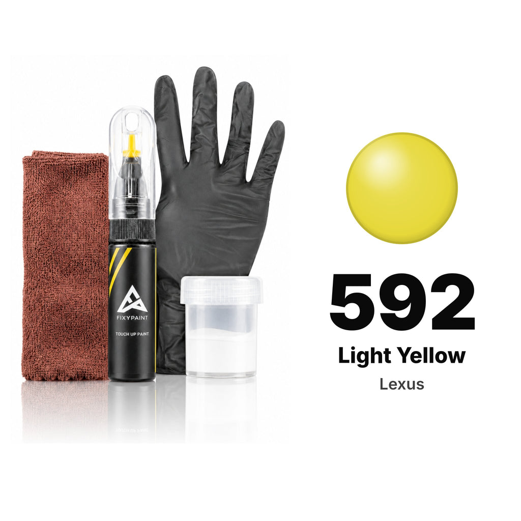 Touch-up paint for Lexus 592 Light Yellow, Complete kit