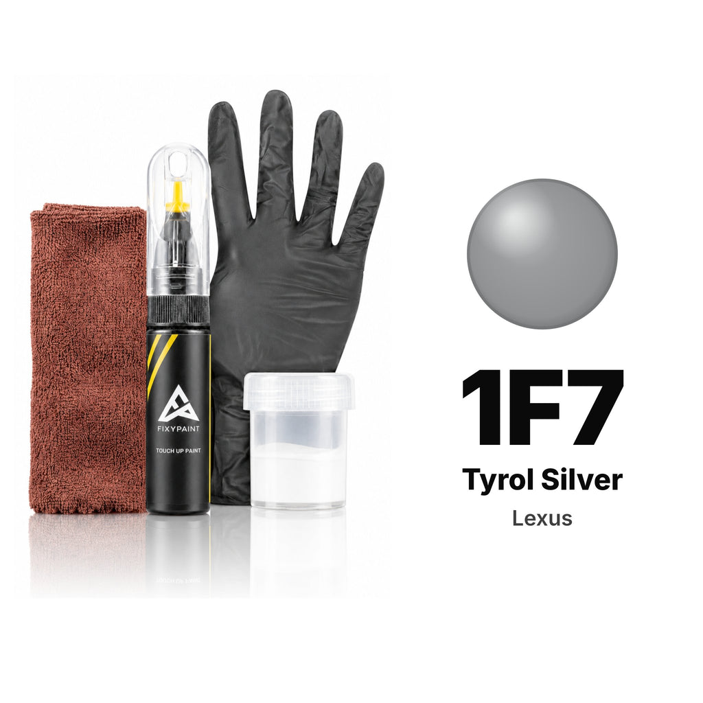 Touch-up paint for Lexus 1F7 Tyrol Silver, Complete kit