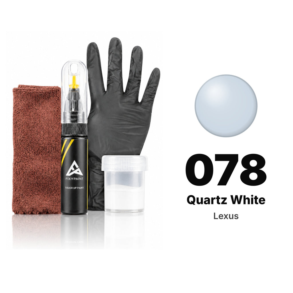 Touch-up paint for Lexus 078 Quartz White, Complete kit