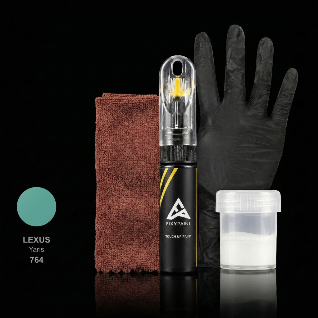 Lexus Yaris touch up paint kit - LIGHT AQUA 764 scratch repair