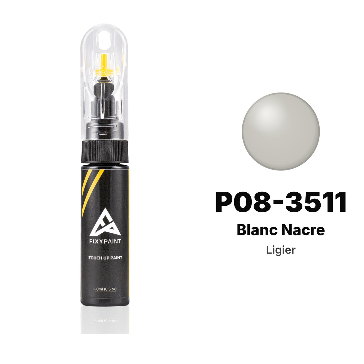 Touch-up paint for Ligier P08-3511 Blanc Nacre, Basic kit