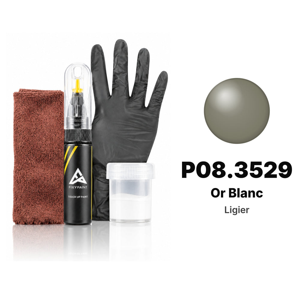 Lackstift für Ligier – P08.3529 Or Blanc (alle Modelle, ab 2009), Set Komplett