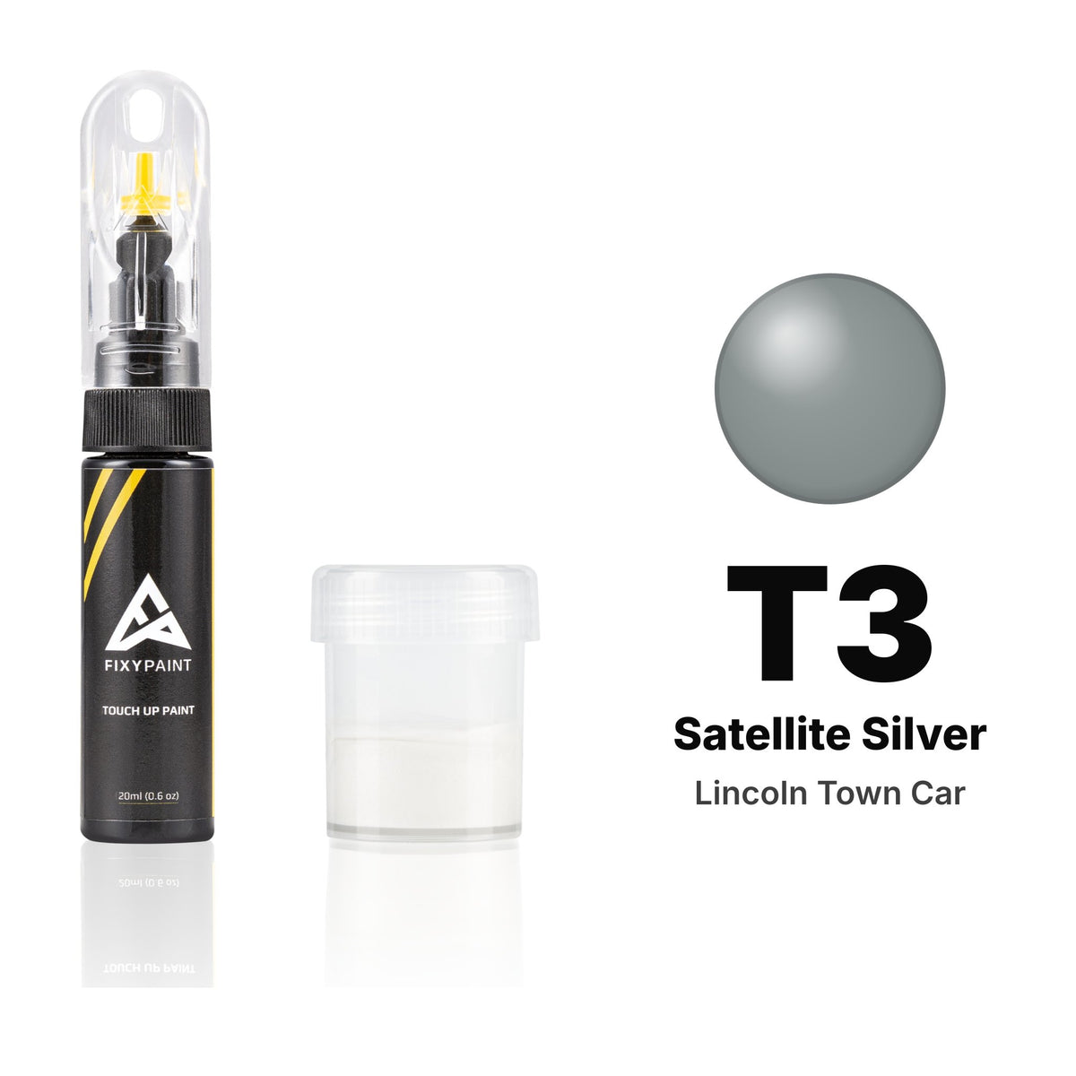 Touch-up paint for Lincoln Town Car T3 Satellite Silver, Standard kit