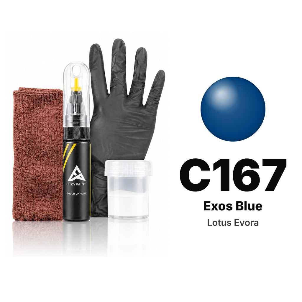 Touch-up paint for Lotus Evora C167 Exos Blue, Complete kit