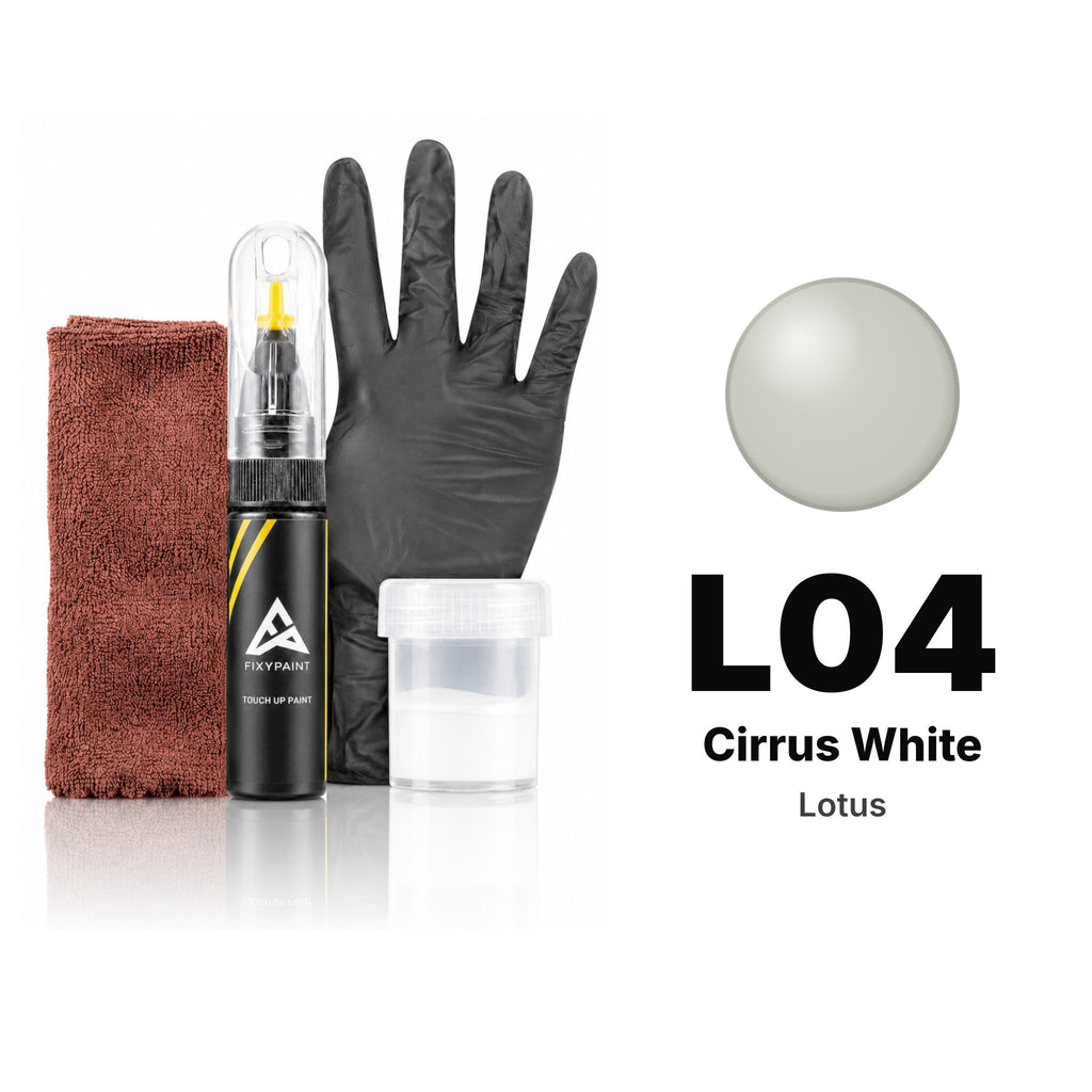 Touch-up paint for Lotus L04 Cirrus White, Complete kit