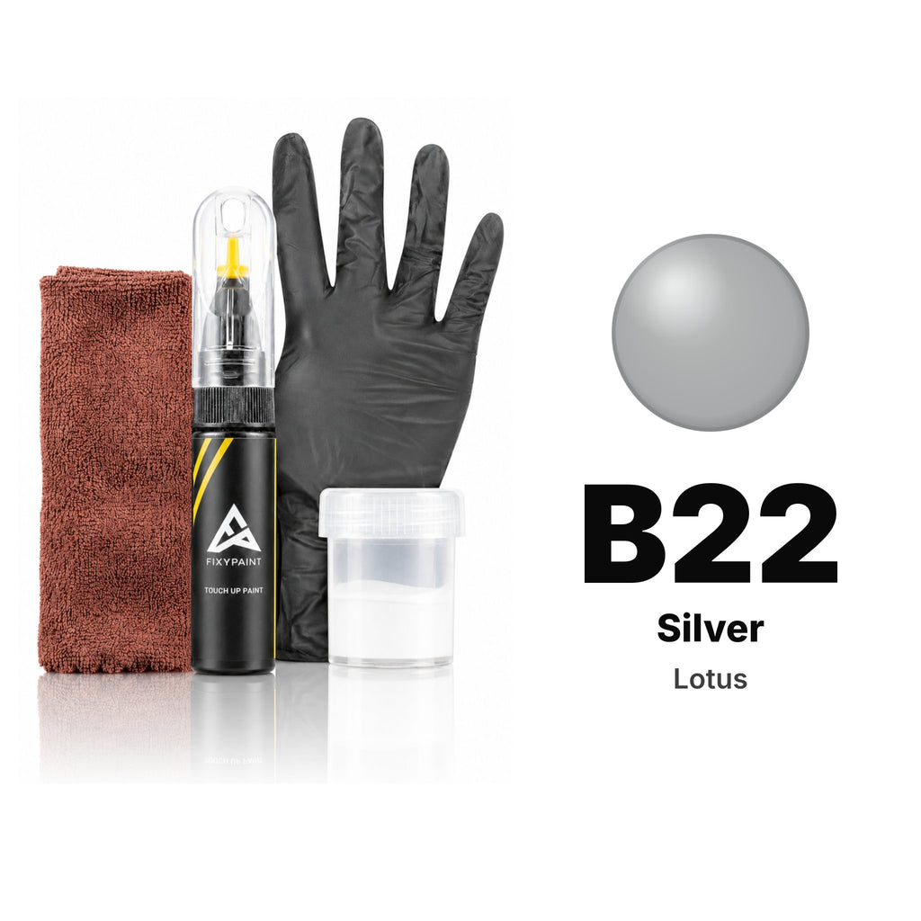 Touch-up paint for Lotus B22 Silver, Complete kit