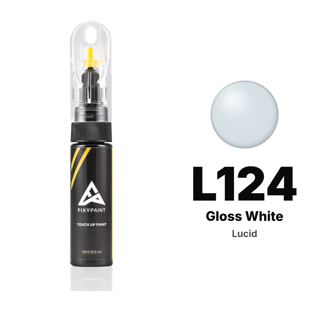 Peinture de retouche pour Lucid – L124 Gloss White (tous modèles, depuis 2025), kit Basique