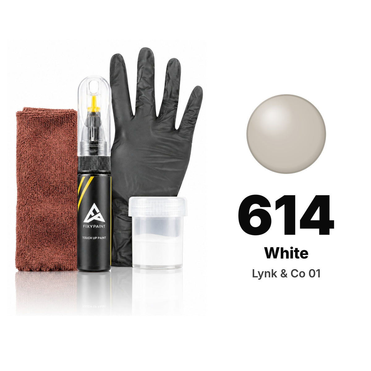 Lackstift für Lynk & Co 01 – 614 White (2024), Set Komplett