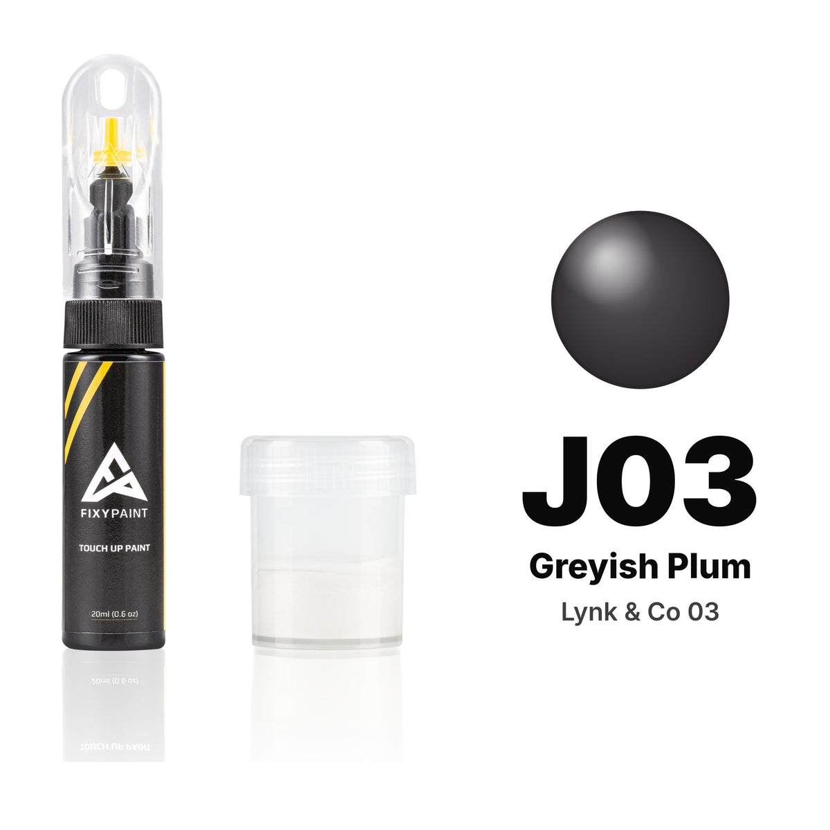 Pintura de retoque para Lynk & Co 03 – J03 Greyish Plum (2025), kit Estándar